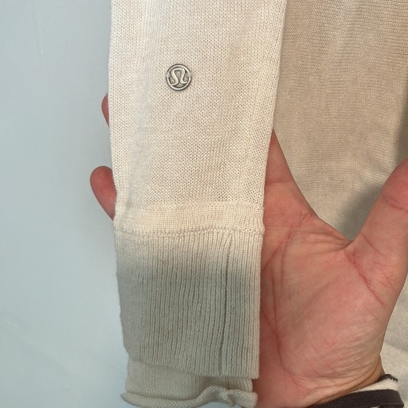 NWT Lululemon Iconic Wrap Top 4 Beige Oatmeal - Picture 6 of 13